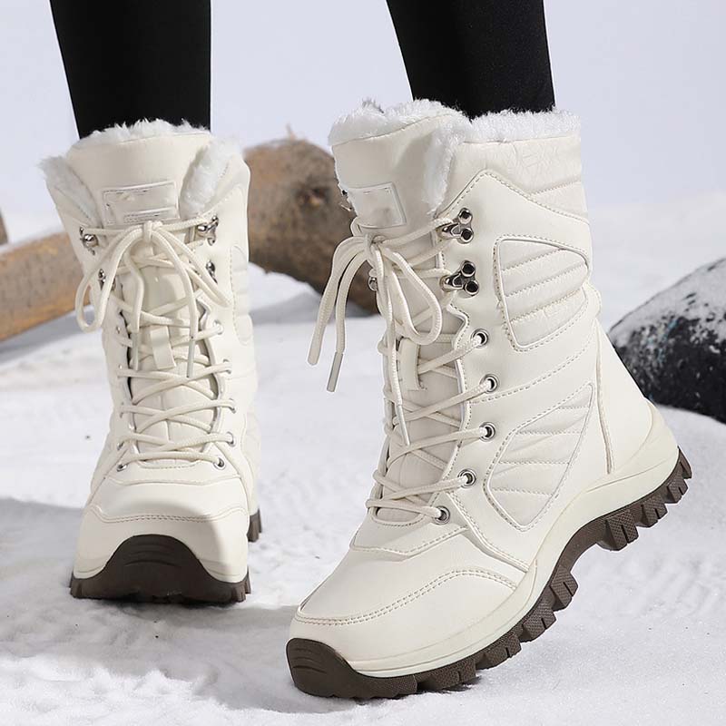 Damen | Winterstiefel mit Schnürverschluss | Wärme & Komfort