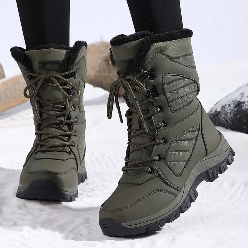 Damen | Winterstiefel mit Schnürverschluss | Wärme & Komfort