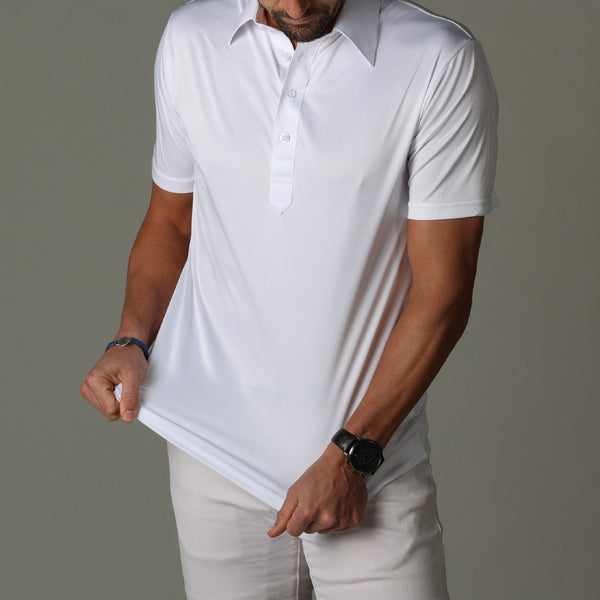 Formelles Herren Polo, mit steifem Kragen und elegant