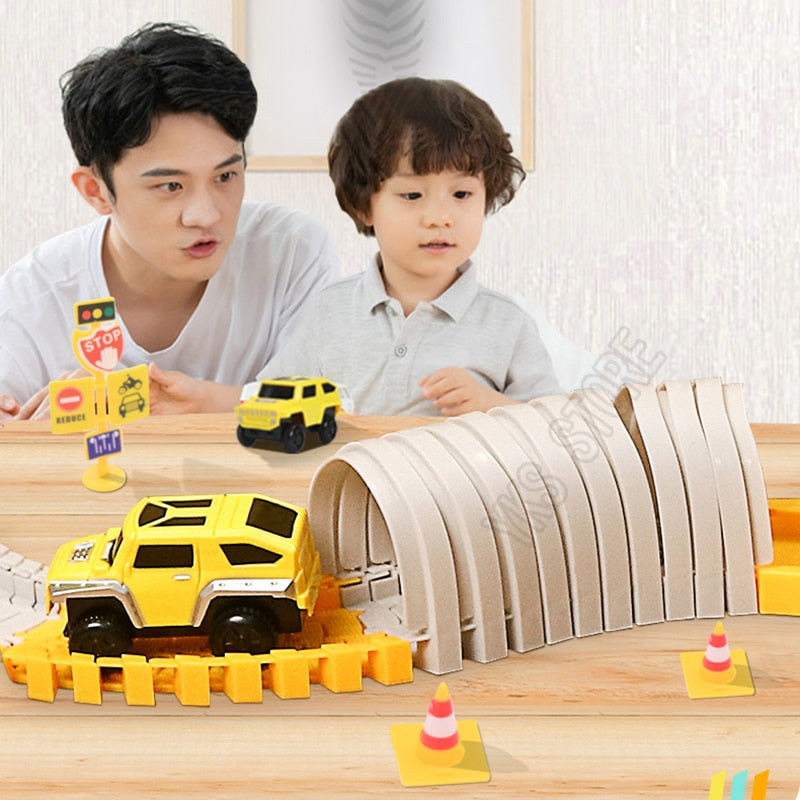 Construction Track™ - Flexible gebogene Fahrzeuge Spielzeug