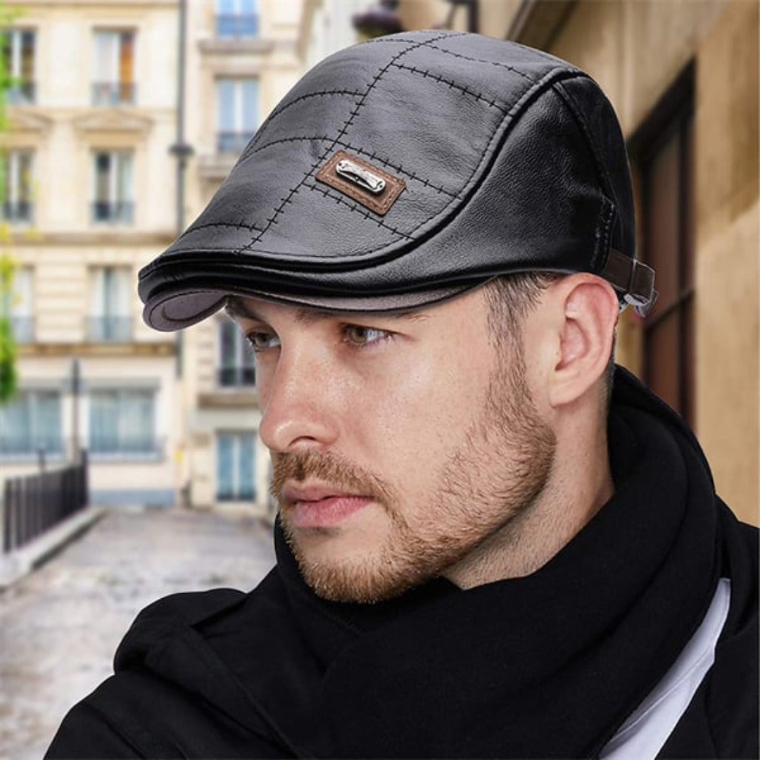 EasyCap™ - Herren Ledermütze- (1 + 1 GRATIS)