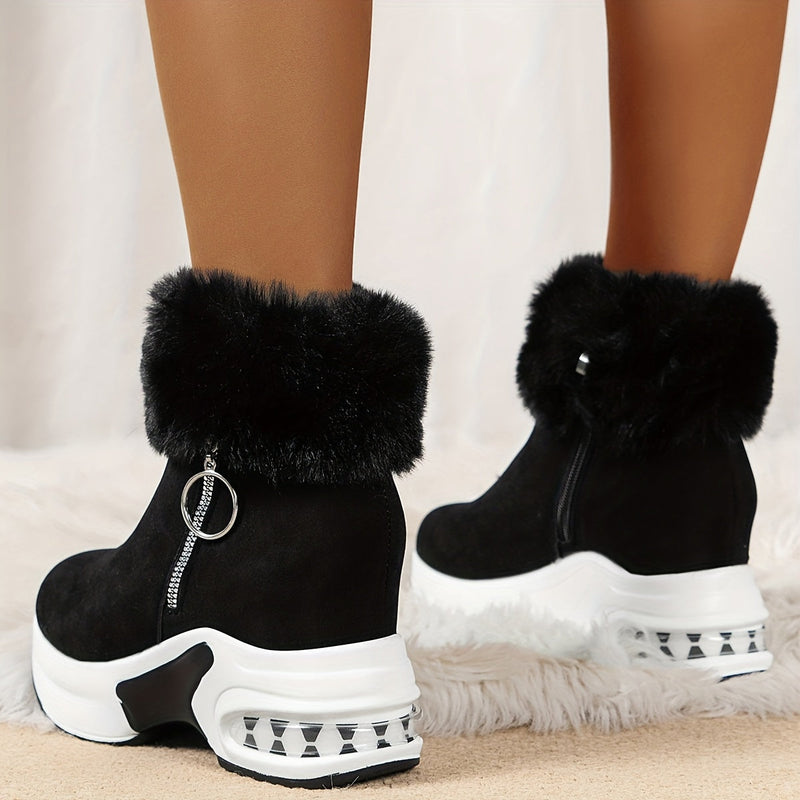 UltraWarm™ - Bequeme Stiefeletten für Frauen mit seitlichem Reißverschluss und Plüschfutter