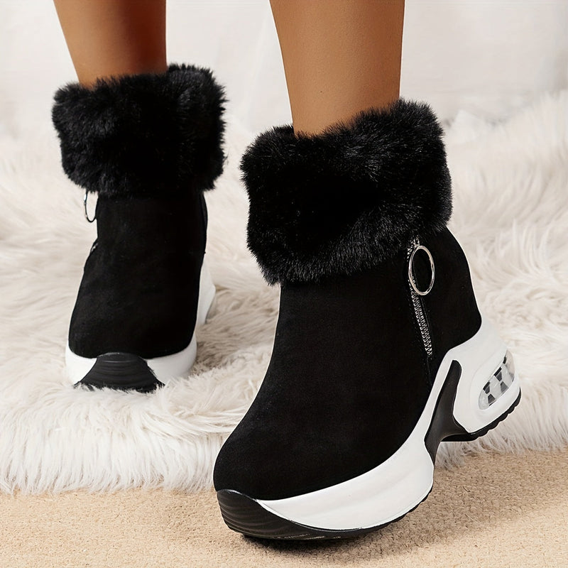 UltraWarm™ - Bequeme Stiefeletten für Frauen mit seitlichem Reißverschluss und Plüschfutter