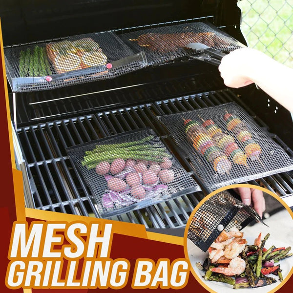 Barea™ Wiederverwendbare, antihaftbeschichtete BBQ-Mesh-Grilltaschen (40% Rabatt)