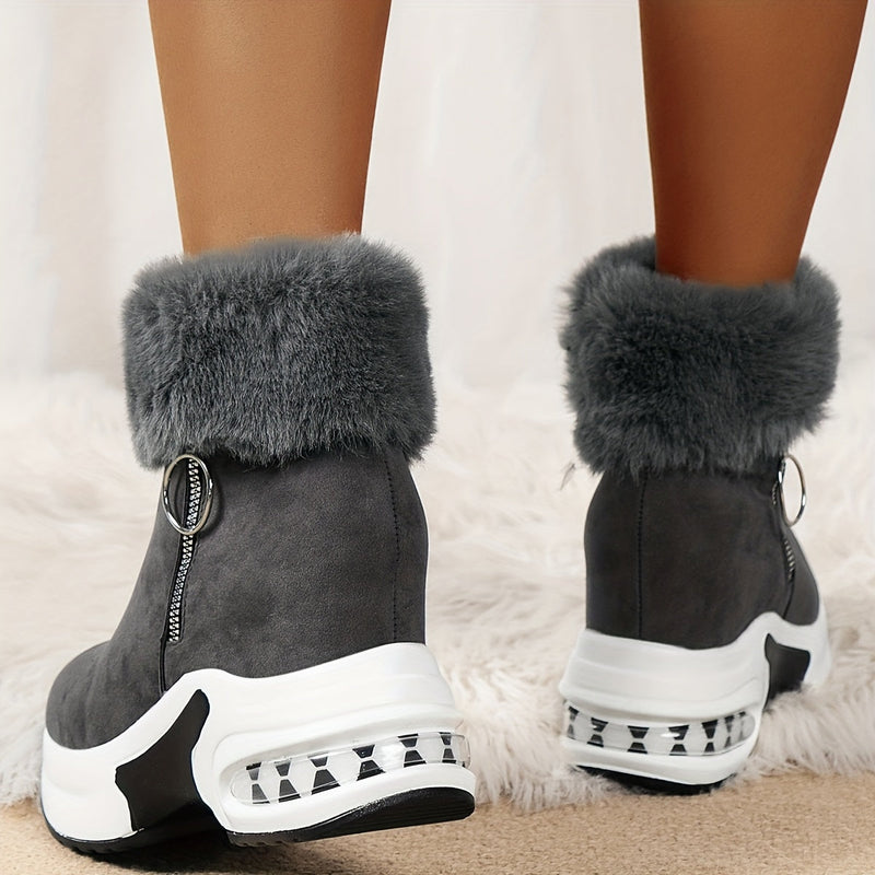 UltraWarm™ - Bequeme Stiefeletten für Frauen mit seitlichem Reißverschluss und Plüschfutter