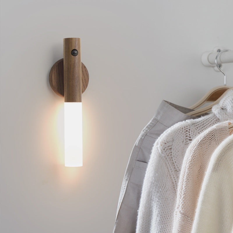 Magnetlight - Magnetische Wandleuchte Aus Holz