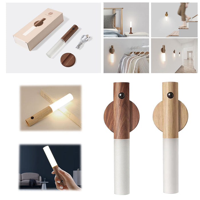 Magnetlight - Magnetische Wandleuchte Aus Holz