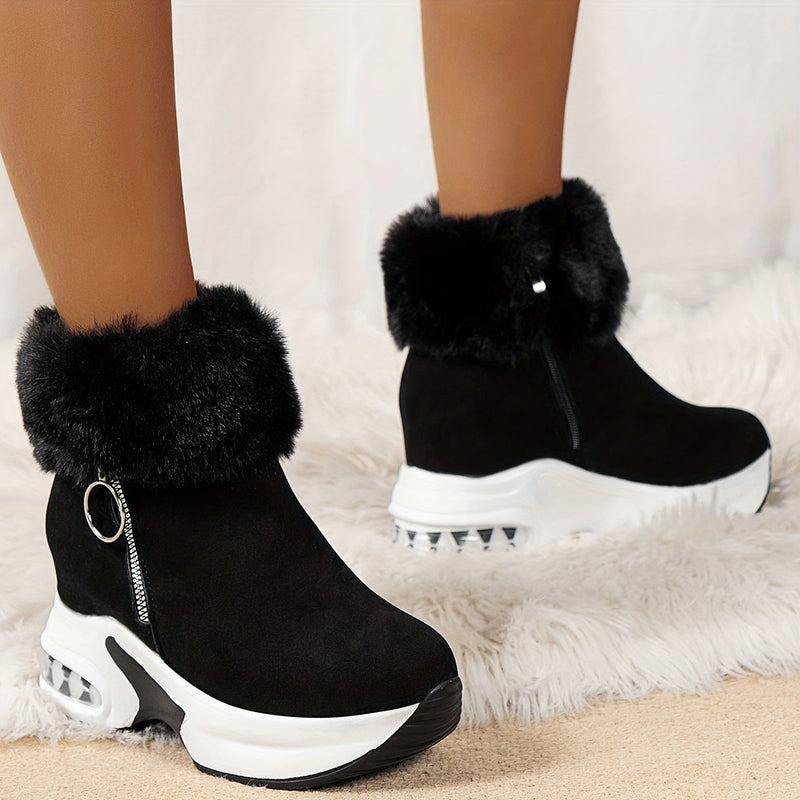 UltraWarm™ - Bequeme Stiefeletten für Frauen mit seitlichem Reißverschluss und Plüschfutter
