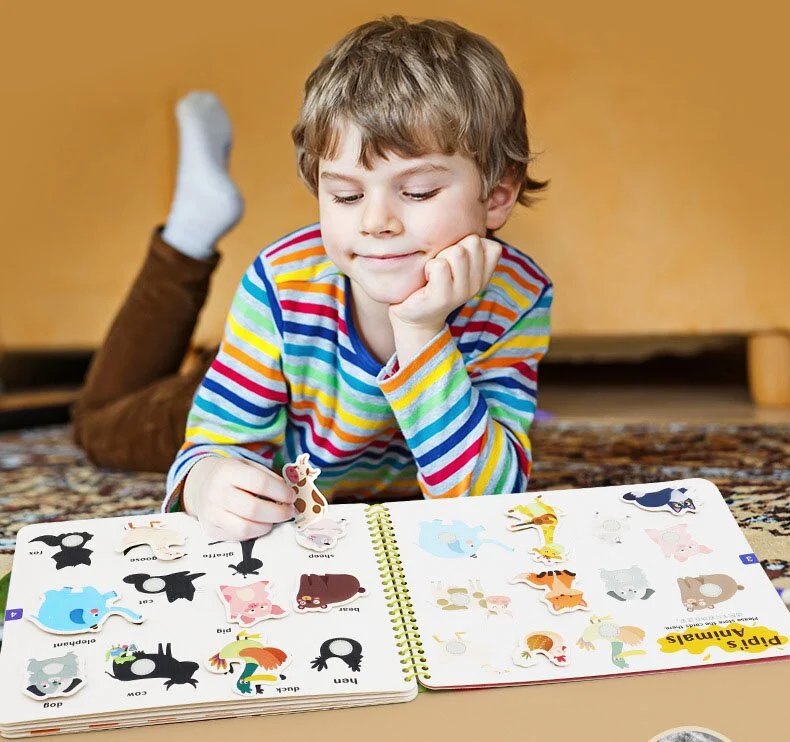 Beschäftigte Biene™ | Montessori Beschäftigungsbuch für Kinder