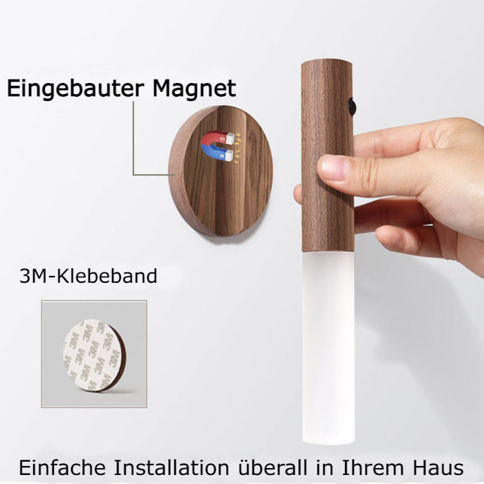 Magnetlight - Magnetische Wandleuchte Aus Holz